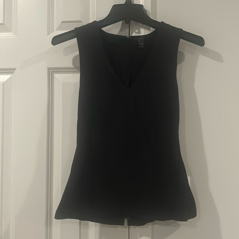 J Crew Sleeveless Tank Zip Back